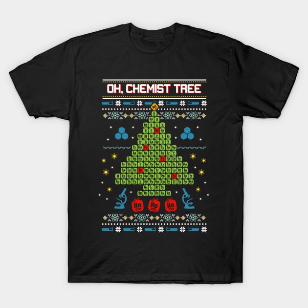 Oh, Chemist Tree Ugly Christmas Sweatshirt T-Shirt by KsuAnn